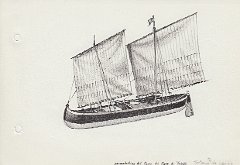 076-Tartana da carico - da un modellino del Museo del Mare di Trieste